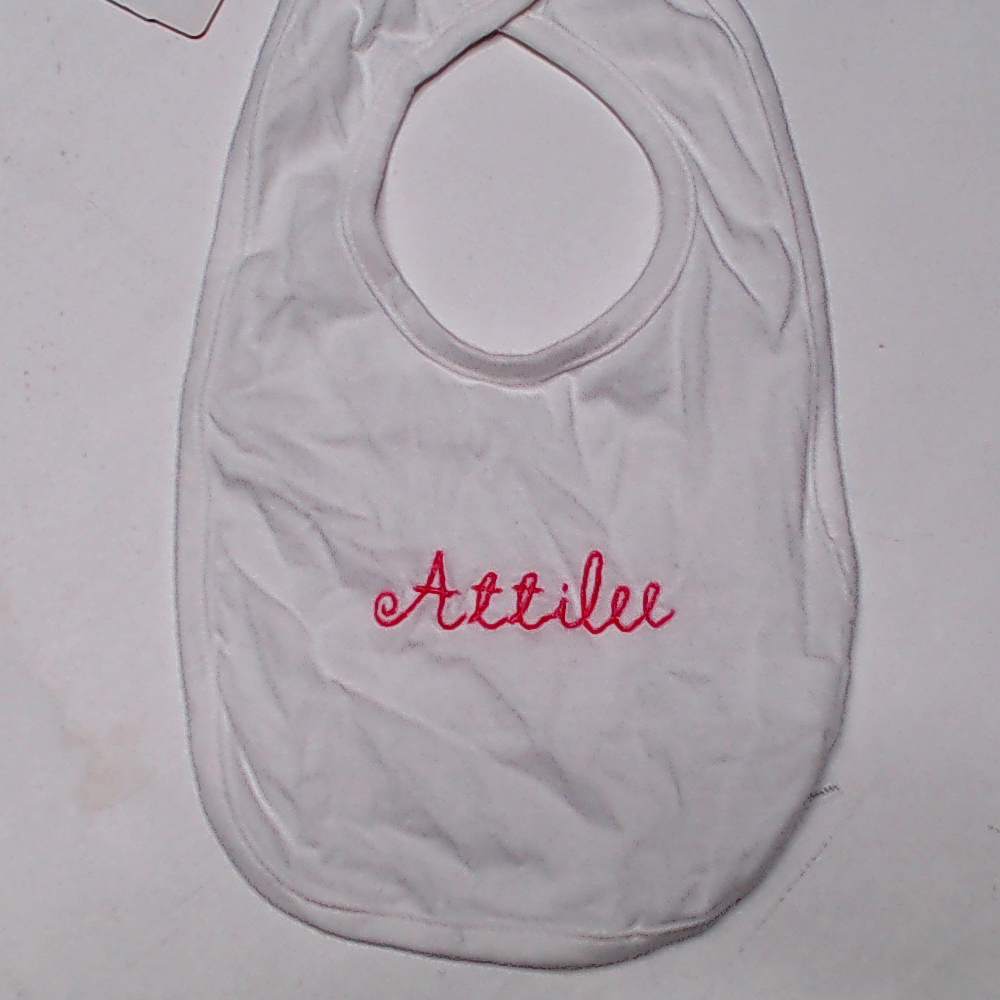 BLOOPER KIDS: Monogrammed Baby Bib