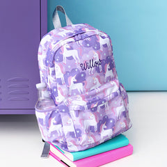 pastel unicorns kids basic bacpack