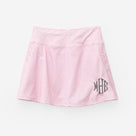 Monogrammed Skort | Pink Seersucker
