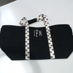 BLOOPER BAG: Monogrammed Extra Large Tote Bag