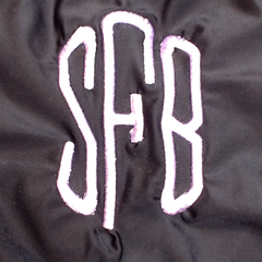 BLOOPER SWIM: Monogrammed High Neck Bikini Top