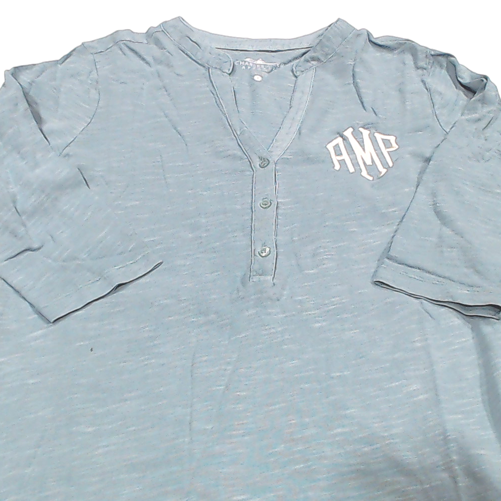 BLOOPER CLOTHING: Monogrammed Henley