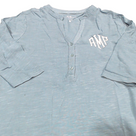 BLOOPER CLOTHING: Monogrammed Henley