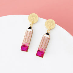 pencil earrings studio shot