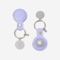 Monogrammed AirTag Key Chain in Lavender