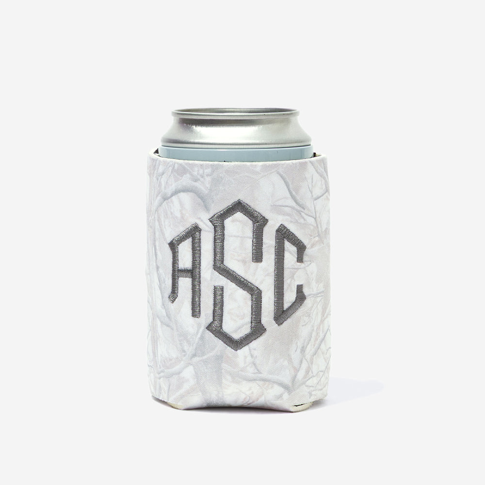 personalized can koolie in birch camo