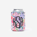 personalized can koolie in coral floral 2026