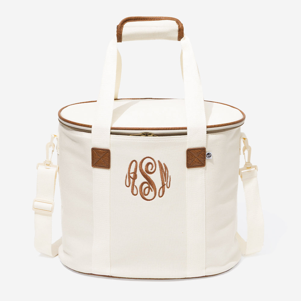 personalized cooler in ivory