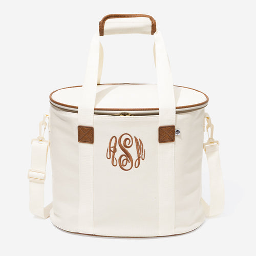 personalized cooler in ivory