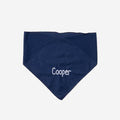 personalized dog bandana in navy