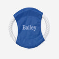 personalized dog frisbee in blue