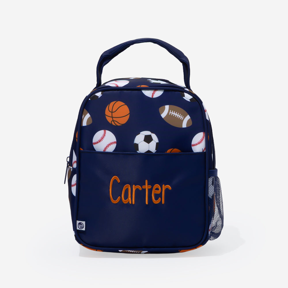 personalized lunch box in sports ball
