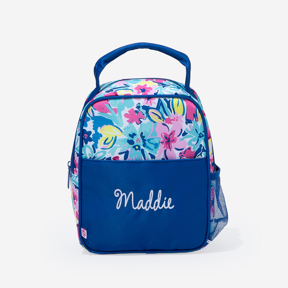 personalized lunch box in watercolor whimsy 