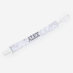 personalized paci clip in birch camo