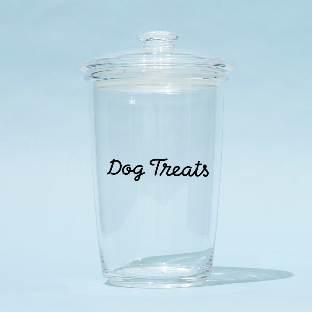Personalized Pet Treat Container | Clear & Clear