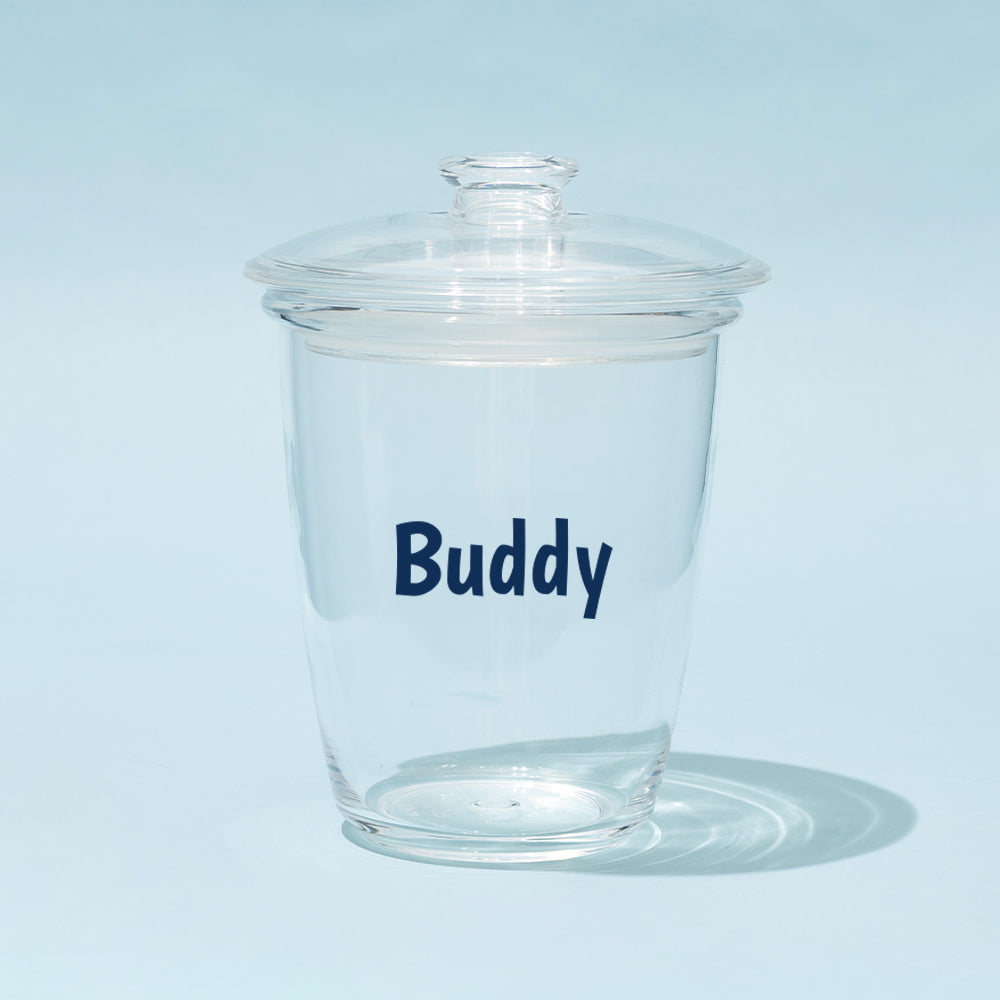 Personalized Pet Treat Container | Clear & Clear