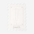 personalized scalloped picture frame vinyl 
