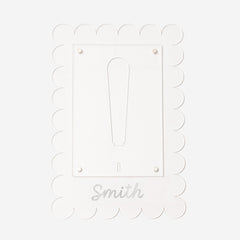 personalized scalloped picture frame vinyl 