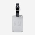 Personalized Stainless Steel Luggage Tag in Silver