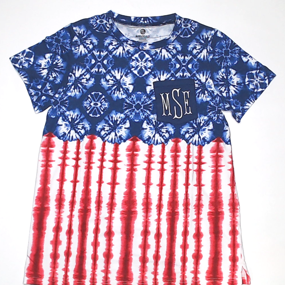 BLOOPER CLOTHING: Monogrammed America T-Shirt