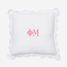 Phi Mu Pillow Sham | White