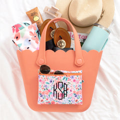 Coral Floral Extra Pouch