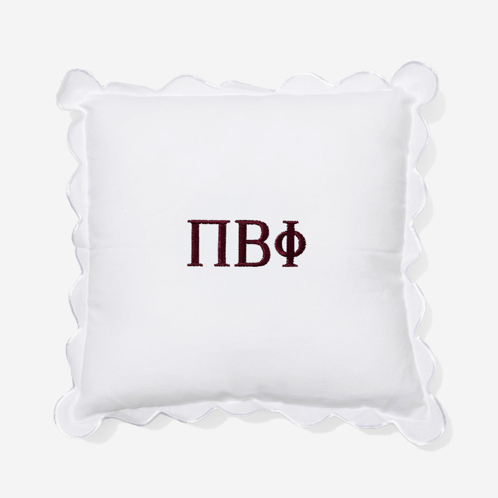 Pi Beta Phi Pillow Sham in White