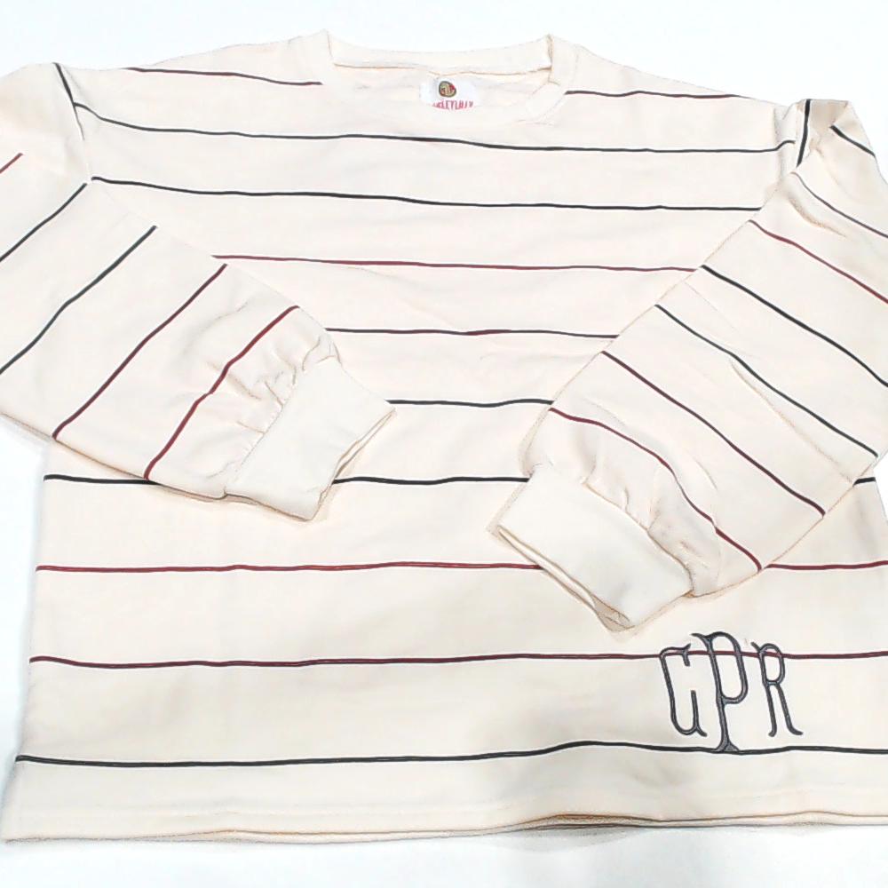 BLOOPER KIDS: Monogrammed Kids Puff Sleeve Sweatshirt