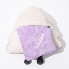 pink kids blanket pillow studio shot