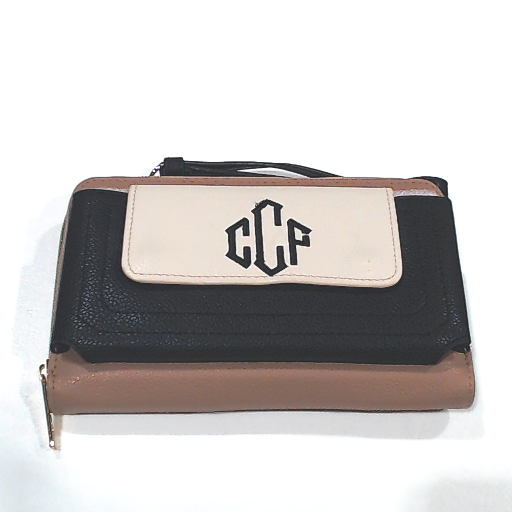 BLOOPER BAG: Monogrammed Phone Wallet Wristlet