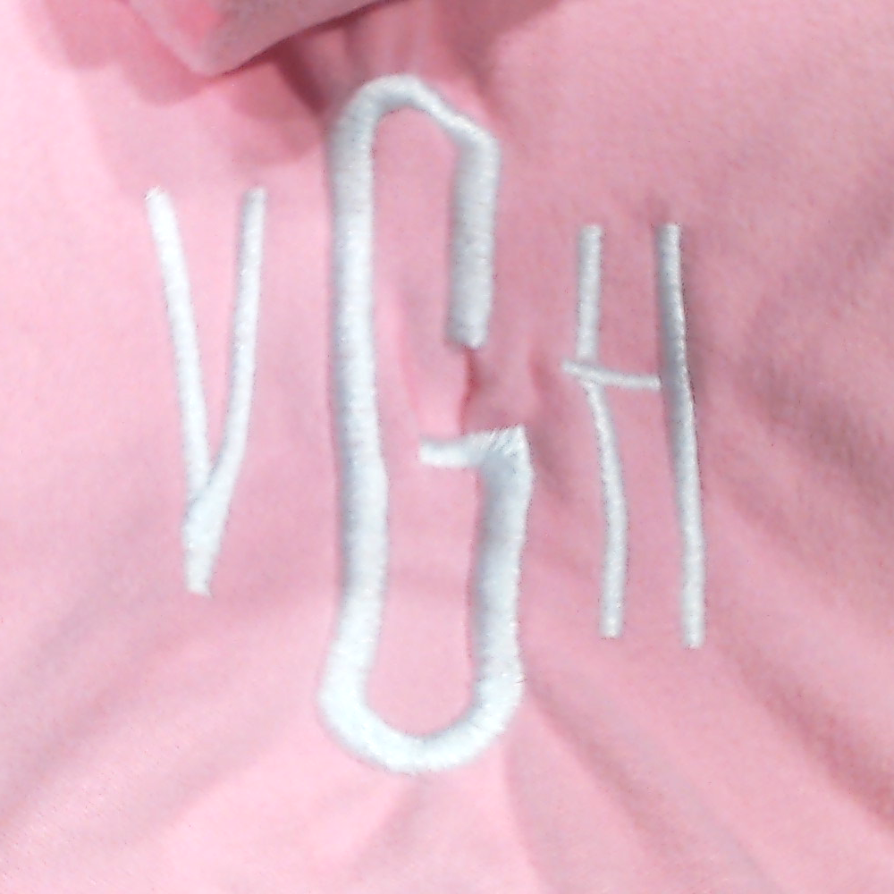 BLOOPER CLOTHING: Monogrammed Sequin Hearts Sweatshirt