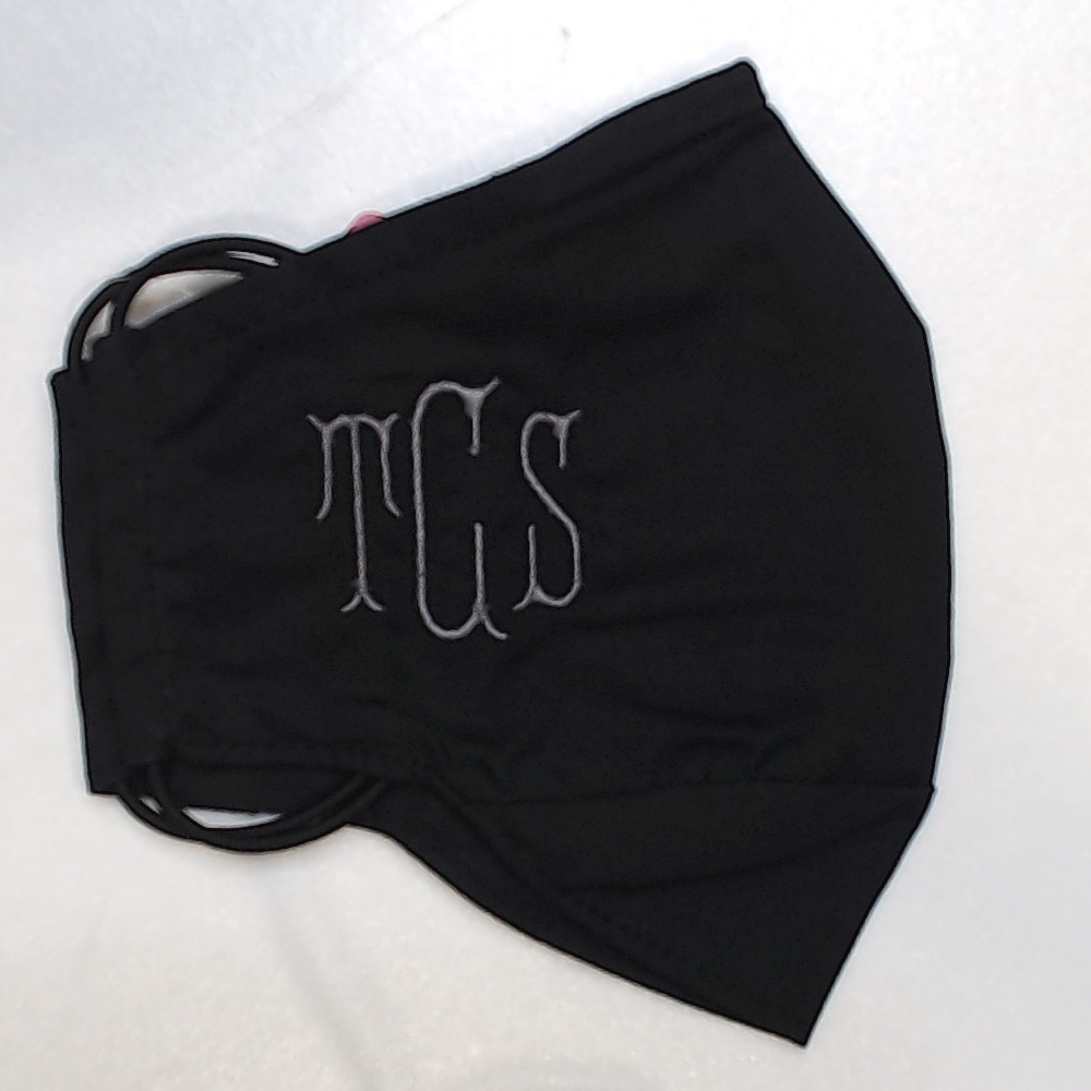 BLOOPER ACCESSORY: Monogrammed Face Mask