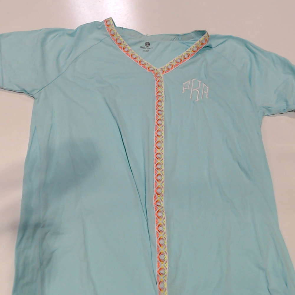 BLOOPER SWIM: Monogrammed Accent Cover Up