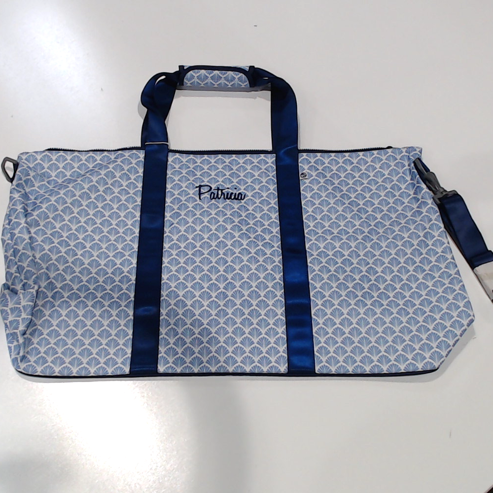 BLOOPER BAG: Monogrammed Weekend Bag