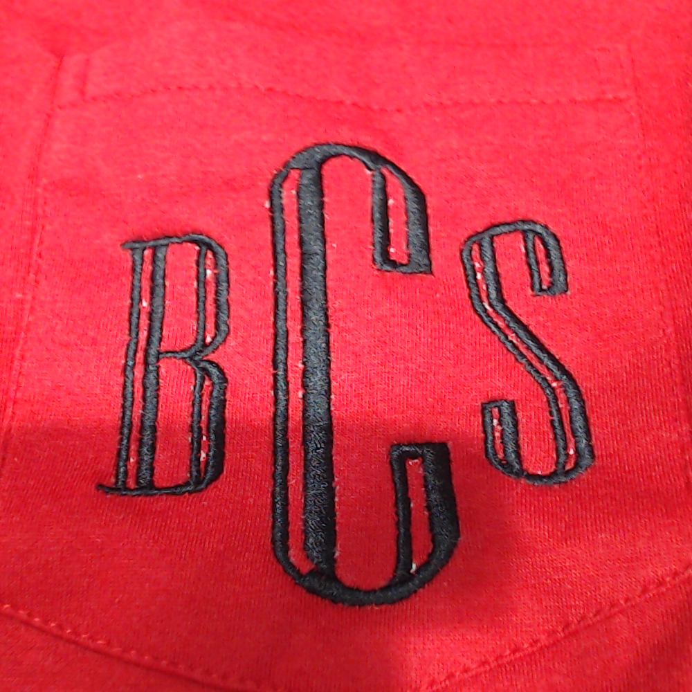 BLOOPER CLOTHING: Monogrammed Long Sleeve Shirt