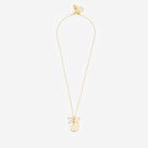 Monogrammed Bow Necklace | Gold