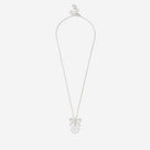 Monogrammed Bow Necklace | Silver