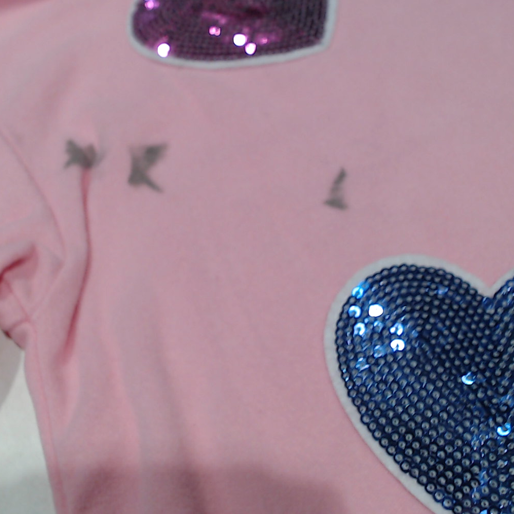 BLOOPER KIDS: Monogrammed Kids Sequin Hearts Sweatshirt