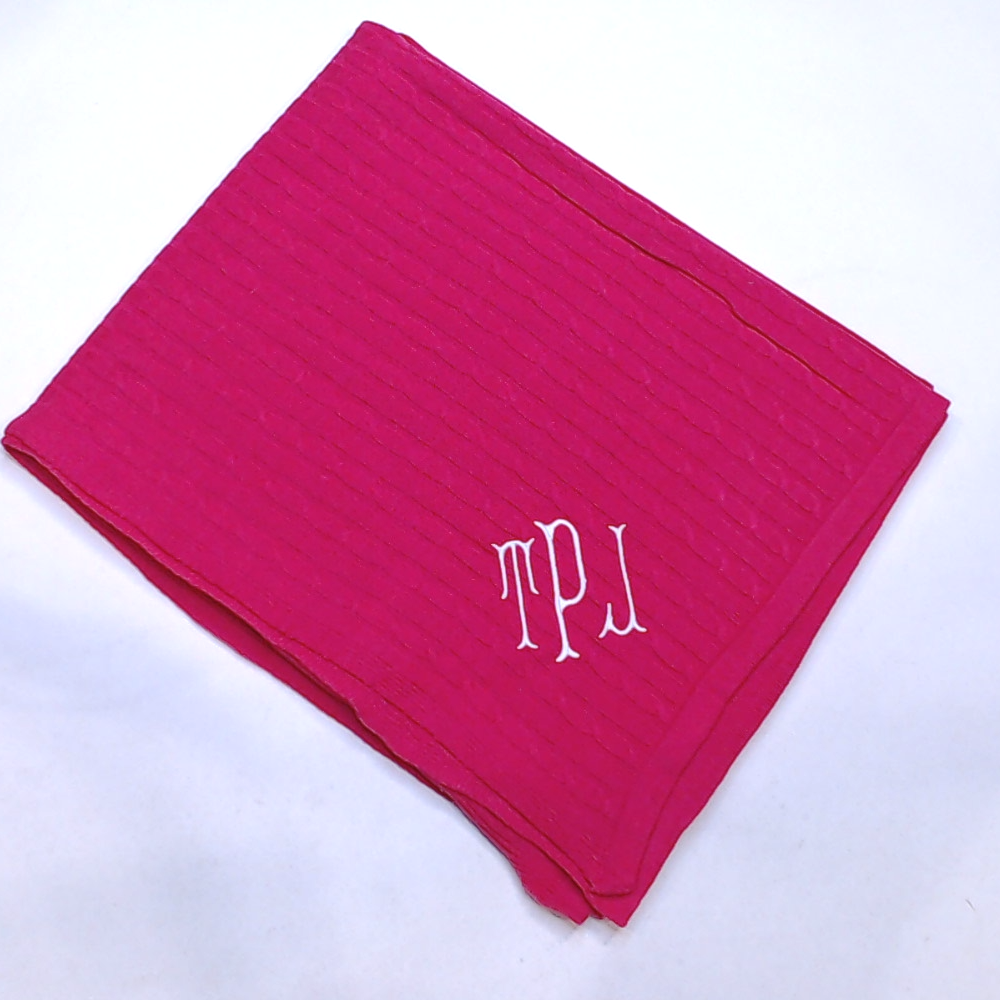 BLOOPER CLOTHING: Monogrammed Poncho