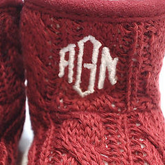 BLOOPER KIDS: Monogrammed Baby Booties