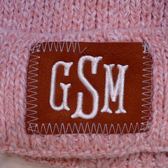 BLOOPER KIDS: Monogrammed Kids Pom Pom Beanie