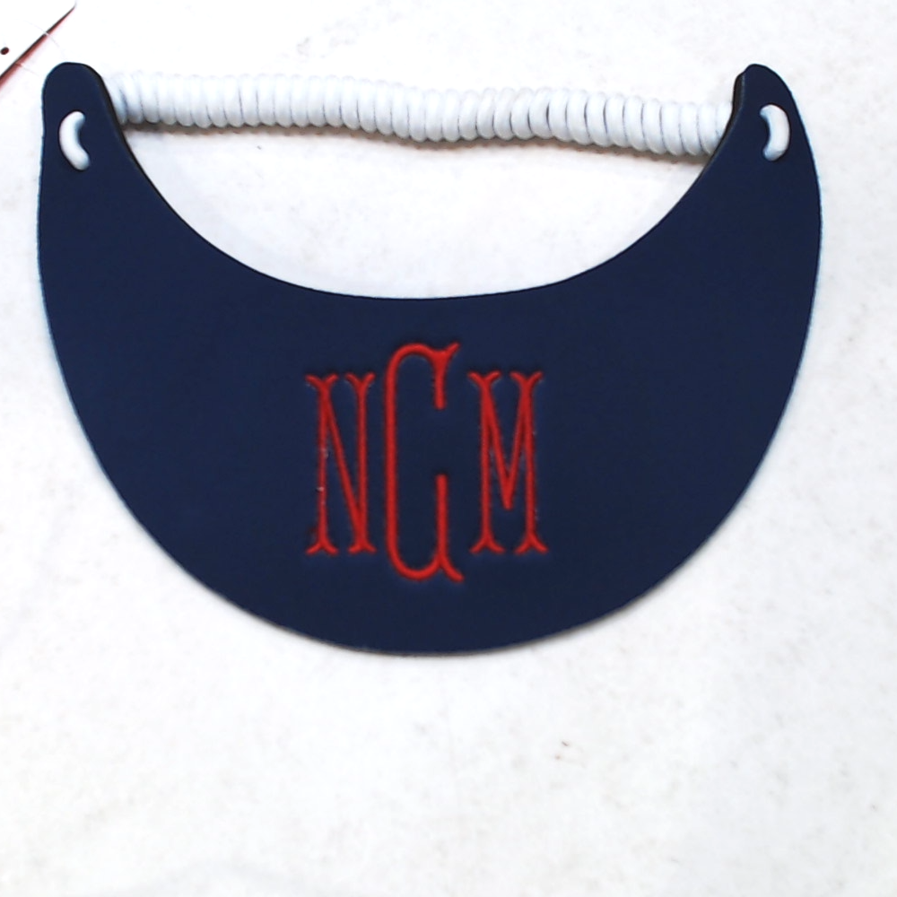 BLOOPER ACCESSORY: Monogrammed Bride Tribe Visor