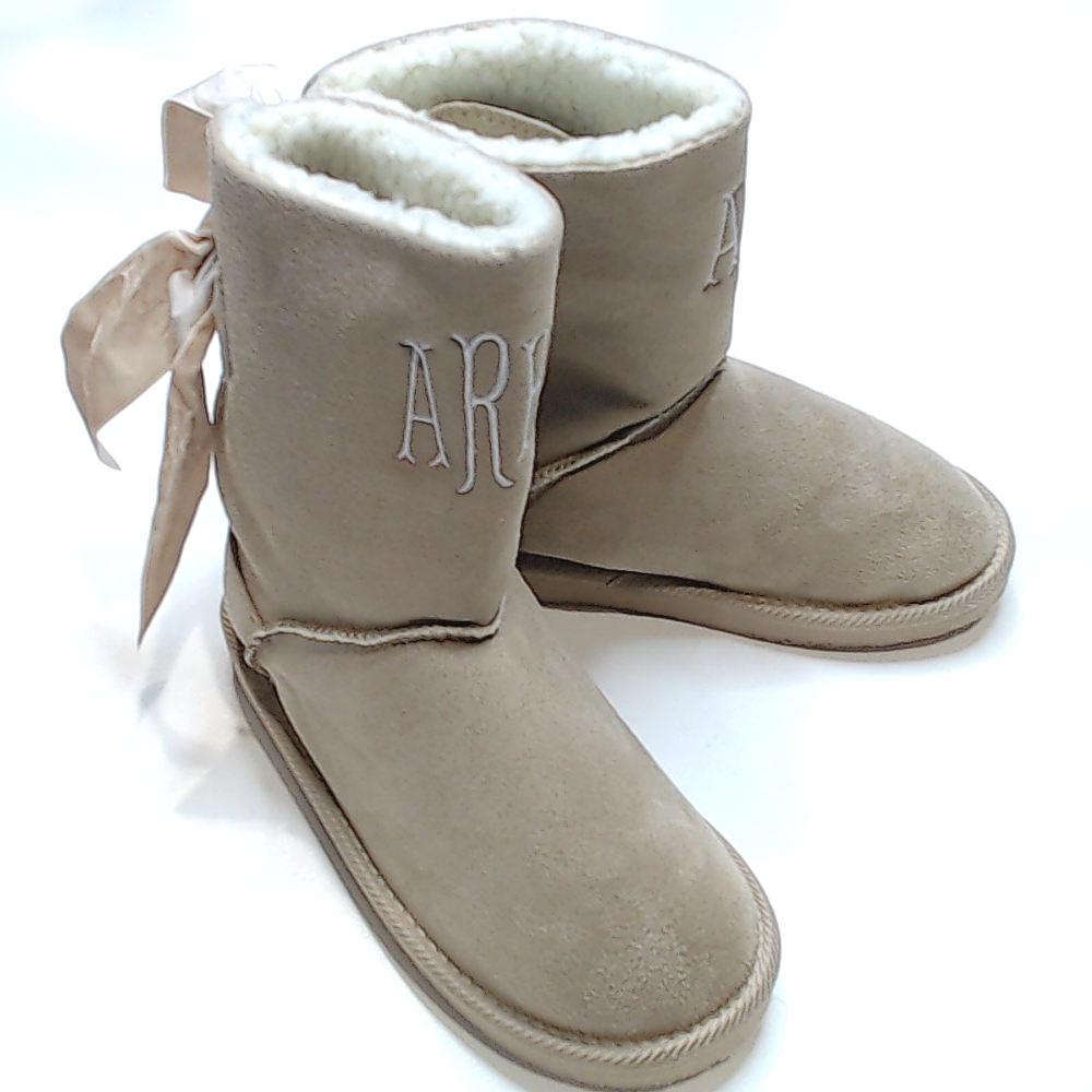 BLOOPER KIDS: Kids Sherpa Tie Booties