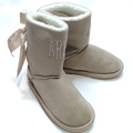 BLOOPER KIDS: Kids Sherpa Tie Booties