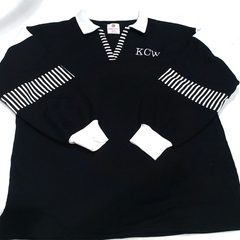 BLOOPER CLOTHING: Monogrammed Colorblock Sweatshirt
