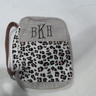 BLOOPER ACCESSORY: Monogrammed Leopard Bible Carrier