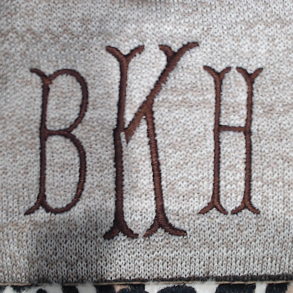 BLOOPER ACCESSORY: Monogrammed Leopard Bible Carrier