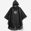 Monogrammed Rain Poncho | Onyx Leopard