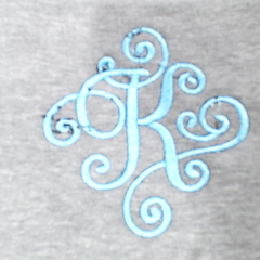 BLOOPER CLOTHING: Monogrammed Pullover Sweatshirt
