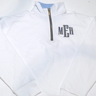 BLOOPER CLOTHING: Monogrammed Quarter Zip Sweatshirt